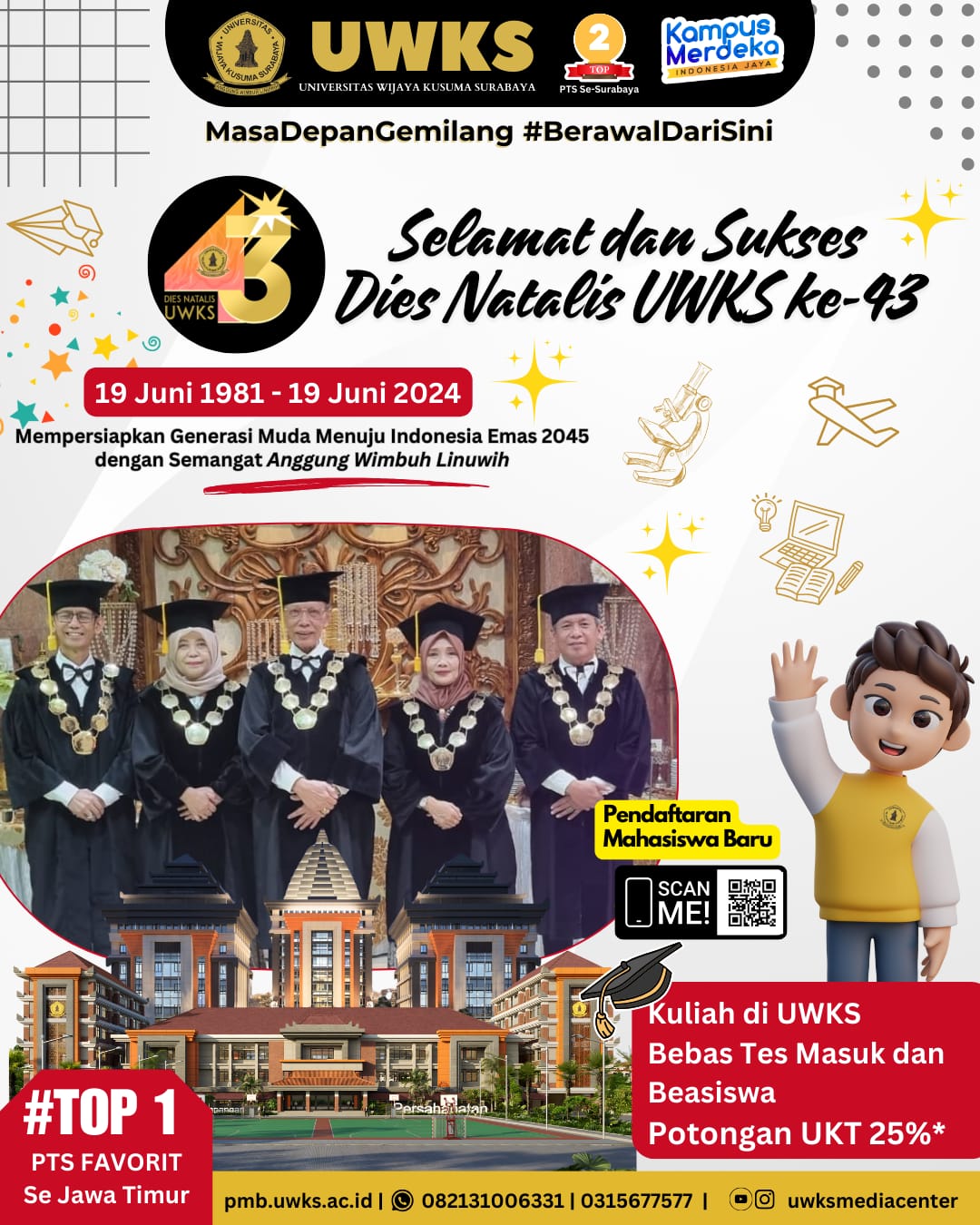 dies natalis ke 43 UWKS