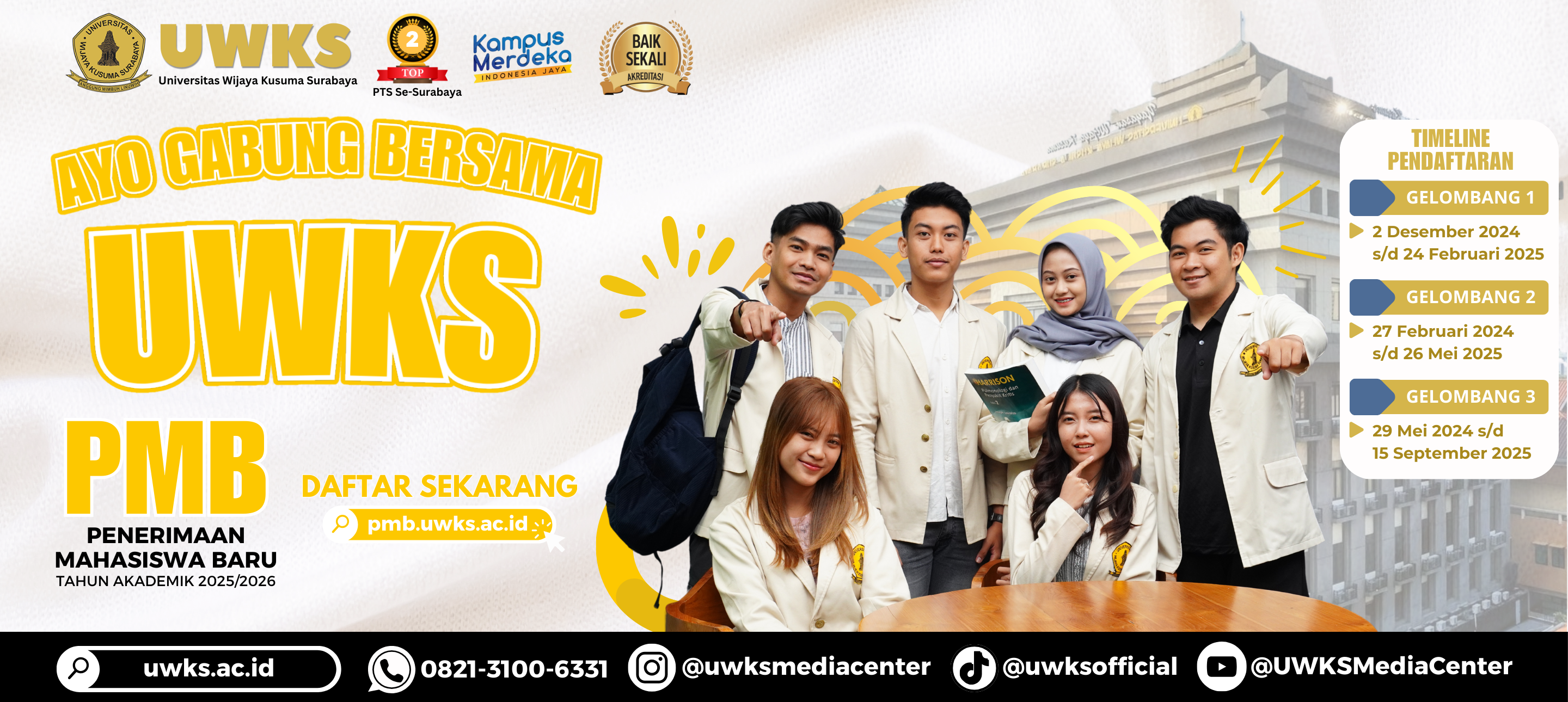 pendaftaran mahasiswa baru uwks